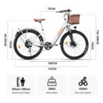 Vélo Électrique Balade Femme Dimensions
