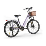 Vélo Électrique Femme Ville et Campagne avec Panier