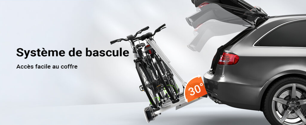 Porte Vélo Électrique Attelage 60 Kg Banniere