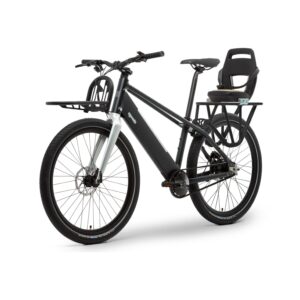 Vélo Électrique Femme et Siège Enfant